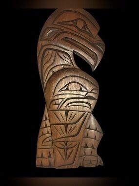 Paul Joseph Indigenous Squamish Carving “Eagle” Signed Circa 1981